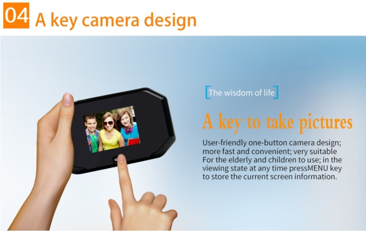 YB-30BH 3 inch Screen 1.0MP Security Camera Taking Picture Door Peephole, Support TF Card, 1.0MP TF Card YB-30BH 3 inch Screen 1.0MP Security Camera Taking Picture Door Peephole, Support TF Card, 1.0MP TF Card